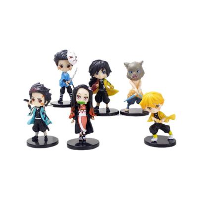 China Cartoon Toy Free Witness Demon Slayer Kimetsu No Yaiba Japan PVC Cartoon Action Figure Toy Anime Plastic Toy for sale