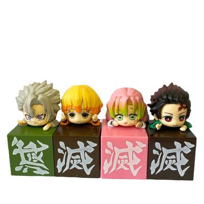 China Cartoon Toy Kawaii Style 12 Models Demon Slayer Kimetsu No Yaiba Action Number Cartoon Model Toy Anime PVC Figure for sale