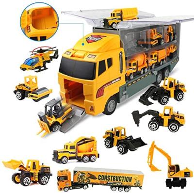 China Hot Toys Diecast Toy Vehicles Mini Engineering Truck 1 in1 Diecast Toy Amazon Seller 6 Construction Radio Control for sale