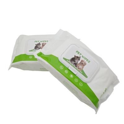 China Viable Clean Grooming Cloth Wet Pet Supplie Pet Cleaning Wet Cloths for sale