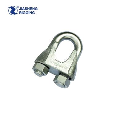 China Malleable Stainless Steel Gal Din 741 Metal Wire Rope Clip In Rigging for sale