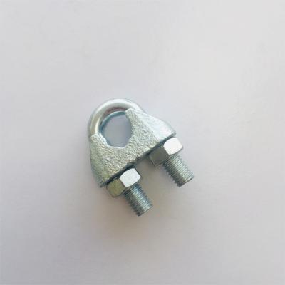 China Galvanized stainless steel 16mm malleable iron din741 wire rope clip for sale