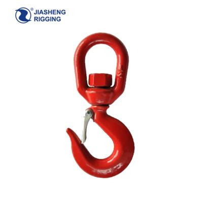 China Heavy Industry US Type 322 Swivel Hook With Latches Color Painted Drop Forged Carbon Steel Or Alloy Steel for sale