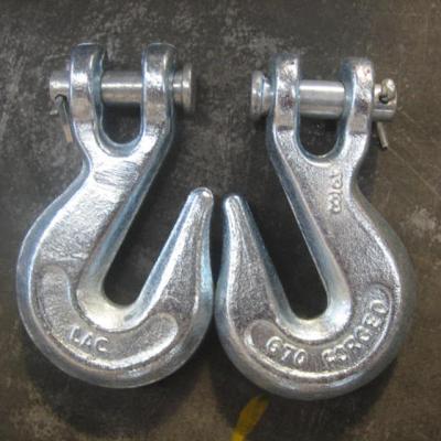 China Heavy Industry Heavy Duty Forged Alloy / Carbon Steel Galvanized A-330 / H-330 Painted Or Galvanized Clevis Grab Hook for sale