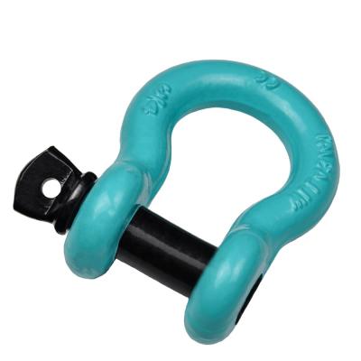 China Heavy industry made in china forged us type galvanized g209 bow shackle for sale