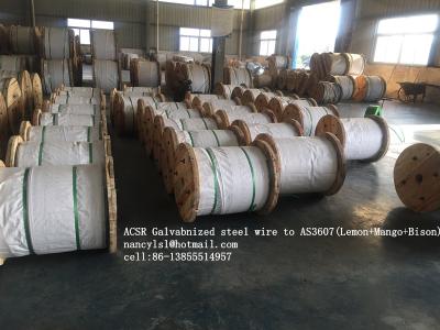 China ACSR galvanizó el cable de alambre AS3606 BS 4565, alambre de acero de la base del indicador de 0.5-5.0m m en venta