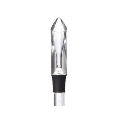 China Sustainable Design Premium Diamond Shape Glass Wine Decanter Aerator Pourer Spout Wine Pourer Aerator for sale