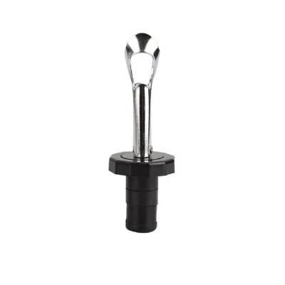 China Viable Design High Quality Sense Wine Cork Stopper Machine Bottle Topper Plastic Black Stopper for sale