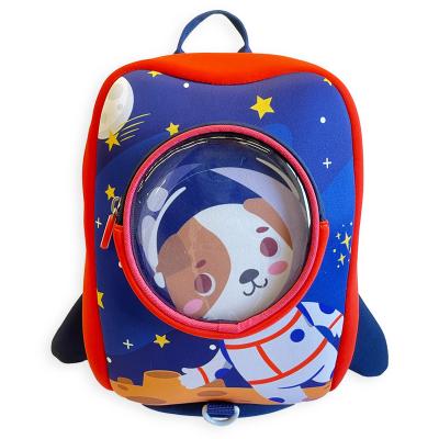 China NEOPRENE KIDS BACKPACK SCHOOL BAG TAKE OUT BAG SPACE DOG FOR BOY NEOPRENE SBR MATERIAL for sale