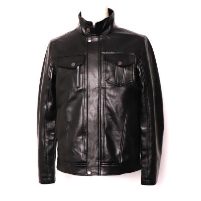 China Hot Sale New Design Motorcycle Windproof Custom Men's PU Leather Jacket for sale