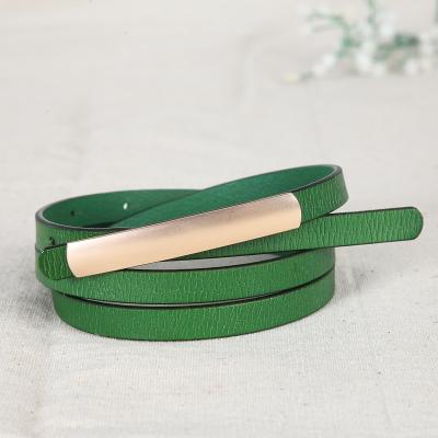 China Women Leather Belt Multicolor Decorative Split Leather Belt For Women for sale