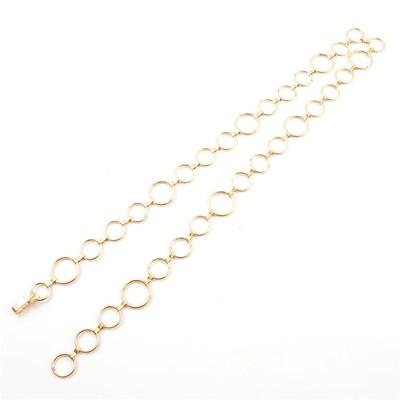 China Waist Chain Women Belt Skinny Hip Metal High Waist Chain Link With O-ring Chain for sale