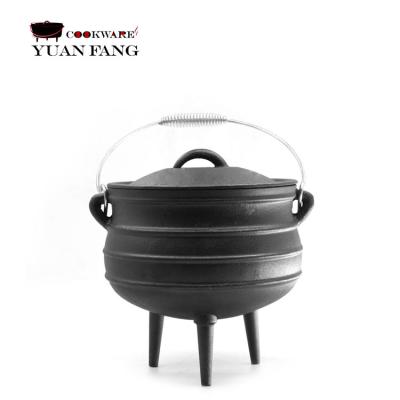 China Sustainable cheap price South Africa cast iron potjie pot with three legged pot for sale