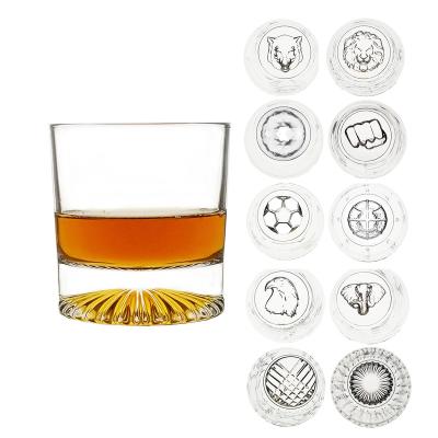 China Heavy Base Amazon Top Bottom Sale Non-Bubble Non-Bubble Glass Whiskey Glass Cup Flask Glass for sale