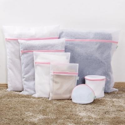 China Wholesale Customized Durable Eco-firendly Large Recycle Small Mesh Delicate Net Wash Bag RPET Lingerie Hanging Large Laundry Bag Te koop