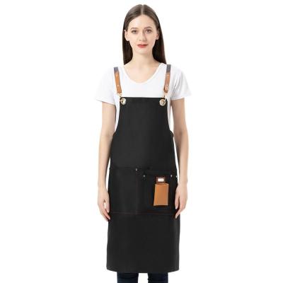 China SANITAIRE Hot Selling Durable Kitchen Work With Pockets Barber Barber Bartender Apron for sale