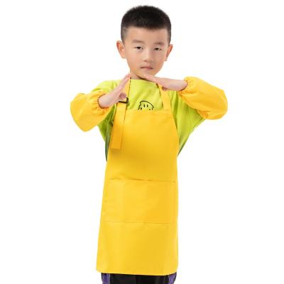 China Wholesale Price SANITARY parent-child factory multi pockets polyester for kids waterproof anti-fouling paint apron for sale