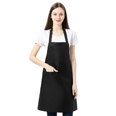 China Factory Price SANITARY Wholesale Polyester Printing Logo Cheap Custom With Pockets Household Kitchen Cooking Apron for sale