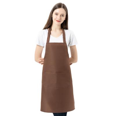 China Factory Price SANITARY High End Cheap Copy Cooking Barber Salon Work Uniform Polyester With Custom Logo Painting Student Apron for sale