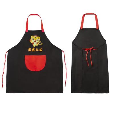 China Wholesale SANITARY Waterproof Cooking Cute Adult Apron Custom Casual Art Bibs Polyester Kitchen Oil Proof Grill Hairdresser Logo for sale