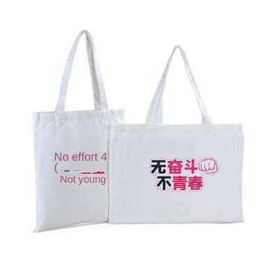 China Factory direct simple hot sale fabric shoulder bag printing canvas shoulder bags custom made high quality reused shopping bag for sale