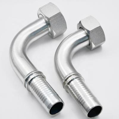 China Carbon Steel / Stainless / Brass Popular Straight Metric Female 90 Degree Hydraulic Fittings for sale