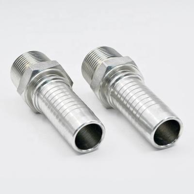 China Carbon Steel/Stainless/Brass Hot Selling Hydraulic Pipe Fitting Hydraulic Sleeve Hose Pipe Fitting Nipple for sale