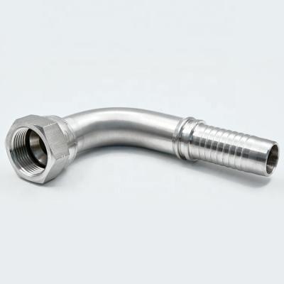 China JIC UNF Machinery Crimp FEMALE Straight Hose Fitting For 1SN/2SN/4SP FJX Hose for sale