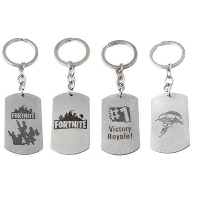 China Accessories New Product Fornite Games Metal Letter Key Chain Necklace Wholesale for sale