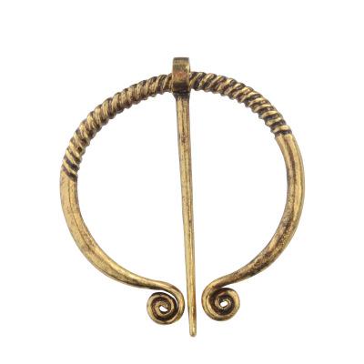 China Jewelry Accessories Viking Pin Pin Circle Shaped Antique Viking Robe Penannular Shawl Alloy Brooch Scarf Sweater for sale