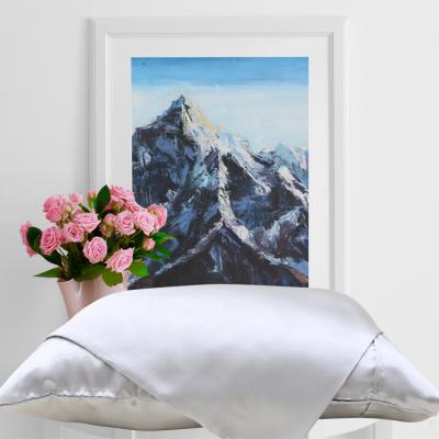 China Custom Made Polyester Gray Silk Satin Envelope Pillow Case For Sublimation for sale