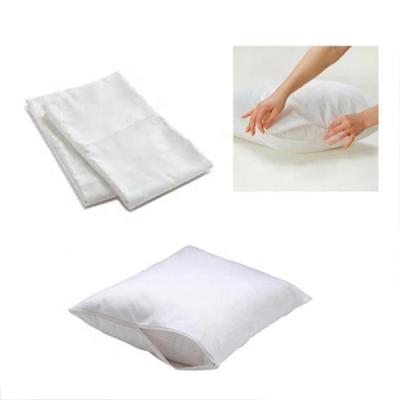 China Custom Waterproof Printing Waterproof White 100% Pure Cotton Zippered Cotton Pillow Case for sale