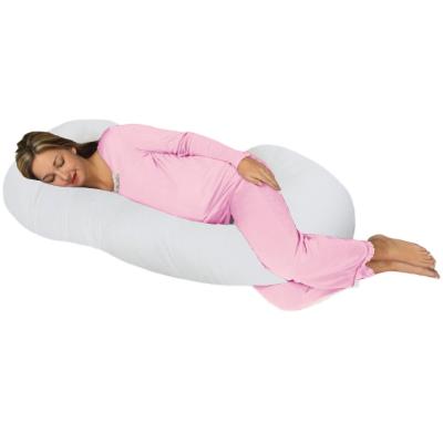 China Anti Dust Mite Sleep Polyester White Memory C Shape Pregnancy Maternity Pillow With Cover for sale