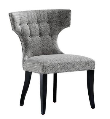 China Tufted Grey Linen Wooden Dining Chair Malaysia,Simple Dining Chair,Armless Dining Chair for sale