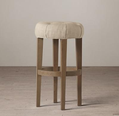 China Hot Sale with solid wood and Comfortable cloth of home goods bar stools for sale