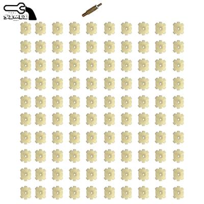 China Precisely Cut for .223cal Chamber 100-Piece .223cal Wool Star Maximum Cleaning Cleaning Pad with Brass Connector for sale