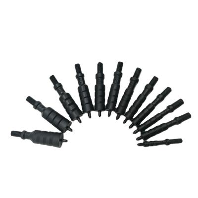 China High Quality 12-Pieces Muzzle or Barrel Clean Completed Plastic Gun Cleaning Jag Set from .17cal to .45cal for Rifle and Pistol for sale