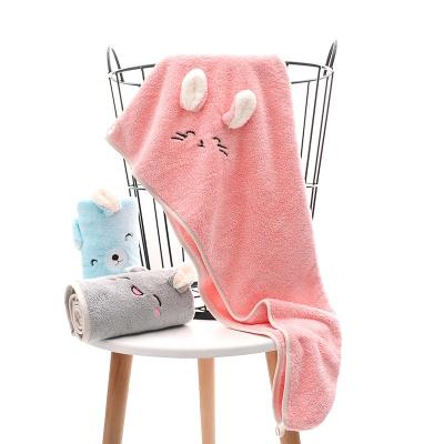 China 2022 Hot Sale Rabbit QUICK DRY Design Super Absorbent Microfiber Hair Turban Towel for sale