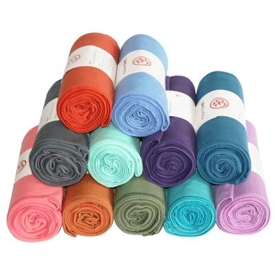 China Hot Selling Sports Towel Yoga Handle Custom Dry Towel Viable Quickly With Embossed Logo for sale