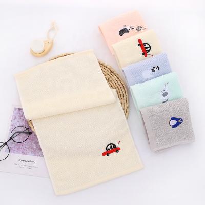 China High Quality 100% Turkish Embroidery QUICK DRY Cotton Animal Logo Baby Bath Towel for sale