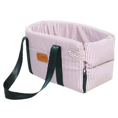 China Travel Central Control Breathable Car Safety Pet Seat Portable Cat Dog Bed Transport Pet Carrier Protector For Dog Cat for sale