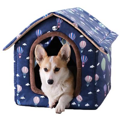 China Sustainable Portable Pet Houses Indoor Outdoor Kennel Cat Dog Playpen Puppy Kennel Cage Comfortable Pet Making for sale