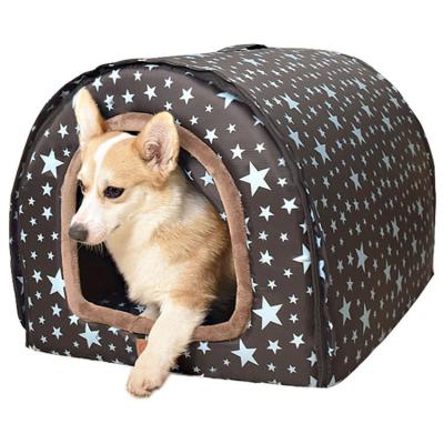 China Cat Bed Sleep House Warm Dog Cave Kennel Cushion Pad Removable Cover Tent Soft Indoor Enclosed Sofa For Pet Products for sale