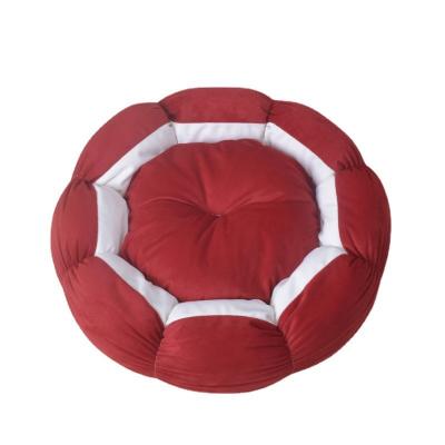 China Removable Blanket Manufacturers Selling Warm Luxury Flannel Pet Nest Circle Bed Oval Pet Winter Cushions Dog Bed For Indoor Cats for sale