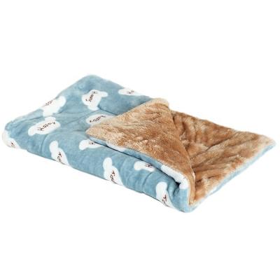 China Paw Boutique Printed Coral Velvet Pet Blanket Sustainable Size Custom Design Super Soft Throw For Dog Cat for sale