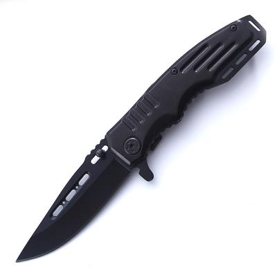 China Non-variable Black Oxide Coated Aluminum Handle Knife Hunting Knife Folding Outdoor Pocket Knife for sale