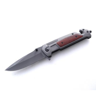 China Pocket Non-variable Security Folding Outdoor Combat Knife With Glass Breaker In Knife for sale