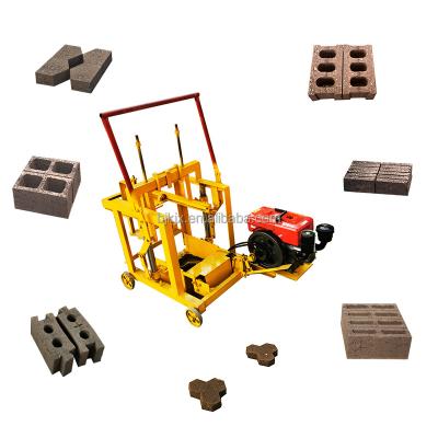 China Semi-automatic sand plastic mixed waste brick brick making machine portable high efficiency low cost mobile complete set for sale