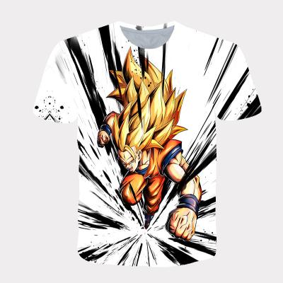 China Wholesale Custom Logo Cartoon Character Anime 3D Pattern Anti-wrinkle T-shirt for sale