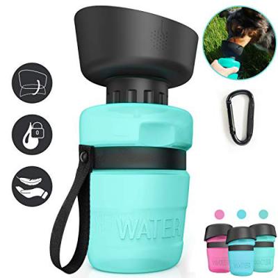 China Pet Non-Automatic Water Bottle For Dog Water Bottle Travel Water Bottle Collapsible Dog Water Dispenser Convenient For Travel BPA Free for sale